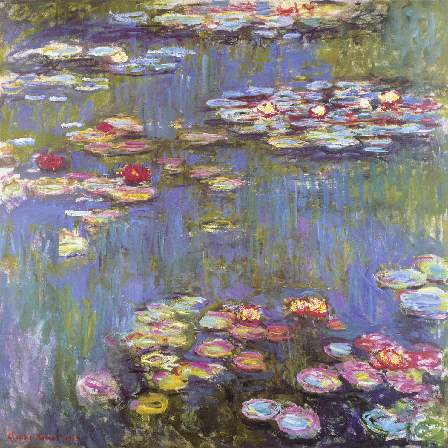 Kunstdruck "Seerosen" von Monet Claude Kunstdruck "Seerosen" von Monet Claude